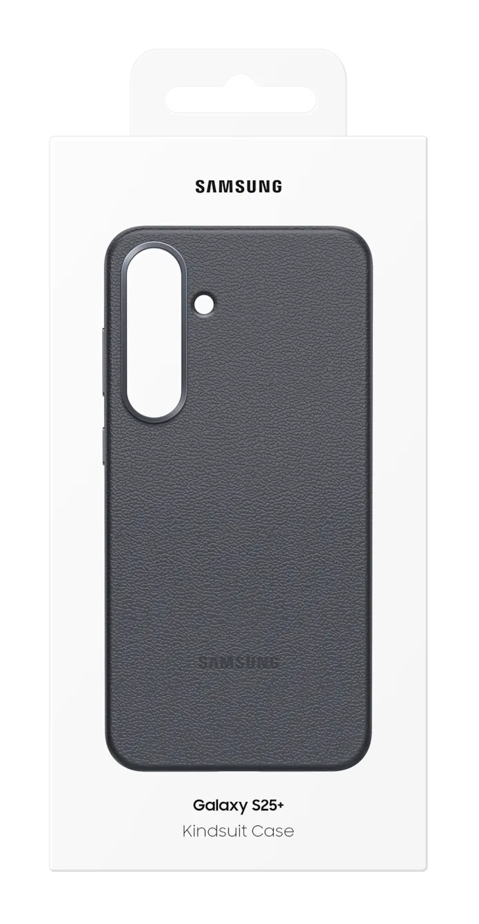 Samsung Galaxy S25+ Kindsuit Faux Leather Case, Black
