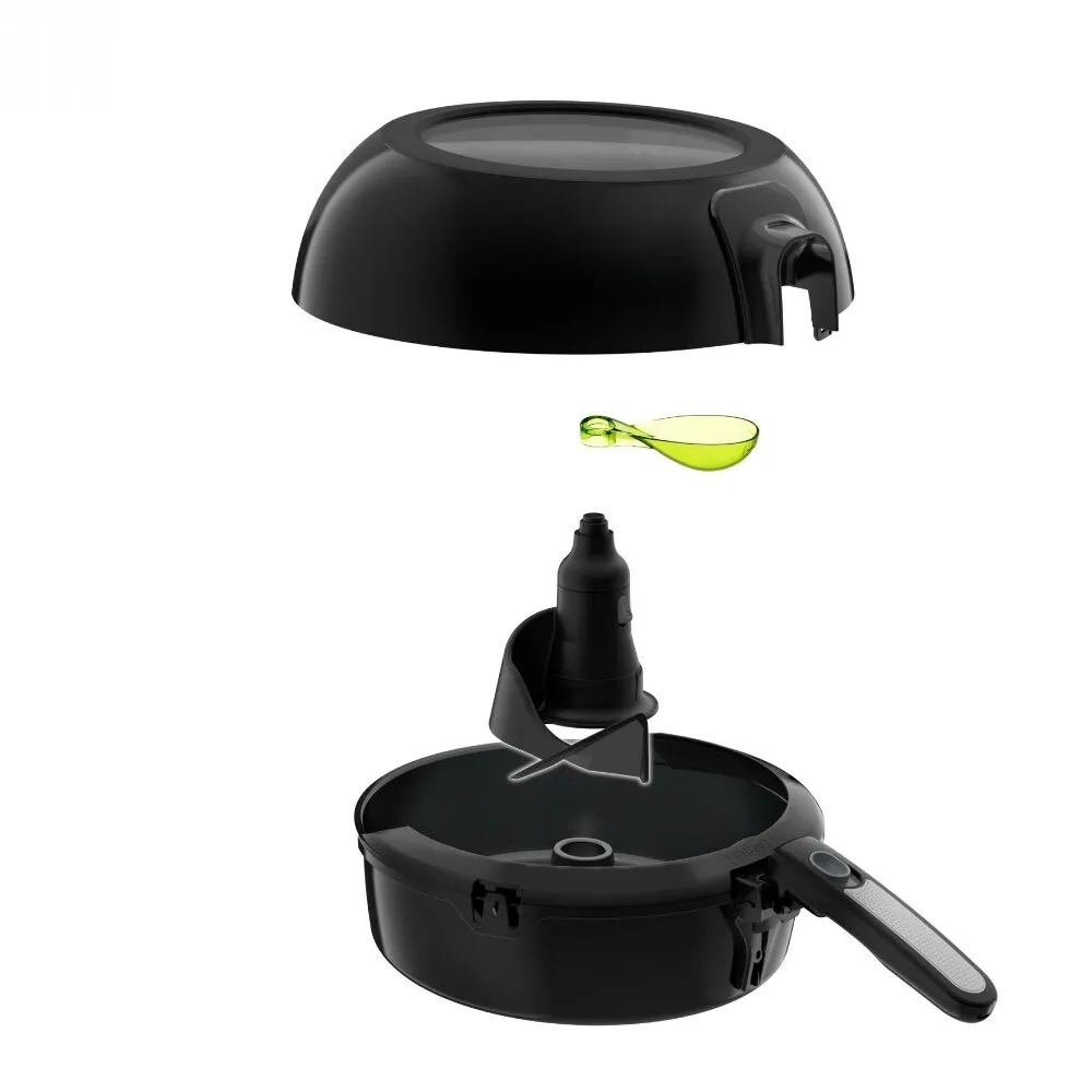 Tefal FZ773815 ActiFry Genius Smart Air fryer -kiertoilmakypsennin, musta, 1.2l