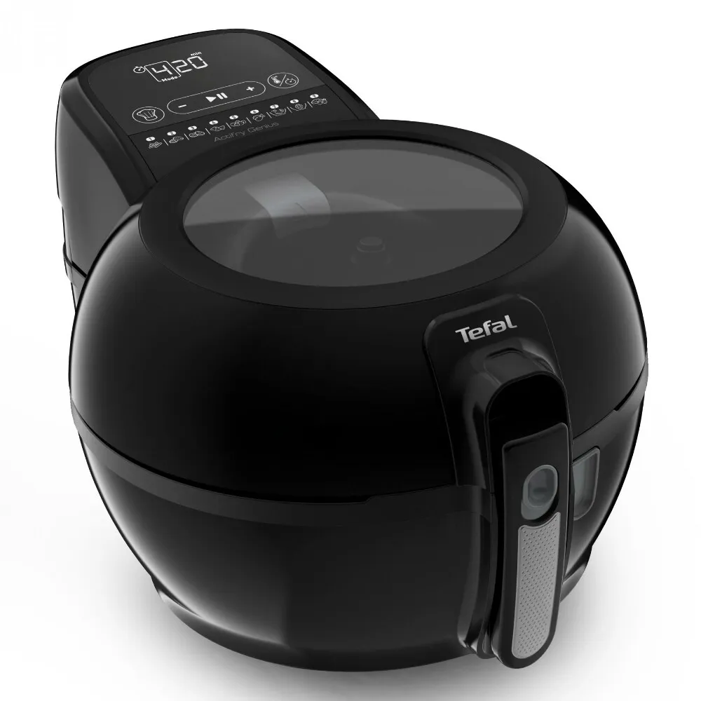 Tefal FZ773815 ActiFry Genius Smart Air fryer -kiertoilmakypsennin, musta, 1.2l