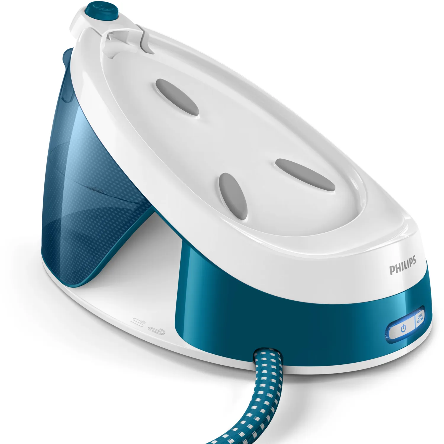 Philips PerfectCare Compact Essential GC6840/20 Steam Generator Iron, 2400W, 6 bar, 1.3L, Blue/White
