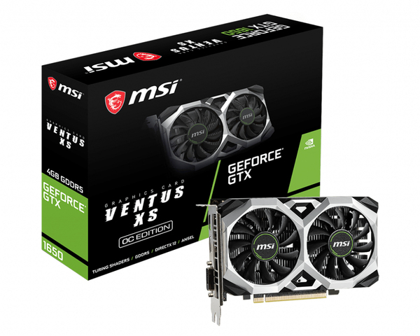 MSI GeForce GTX 1650 Ventus XS OC 4 GB - Grafikkort