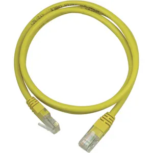 Deltaco Cat5e U/UTP RJ45 0.5m Network Cable, Yellow