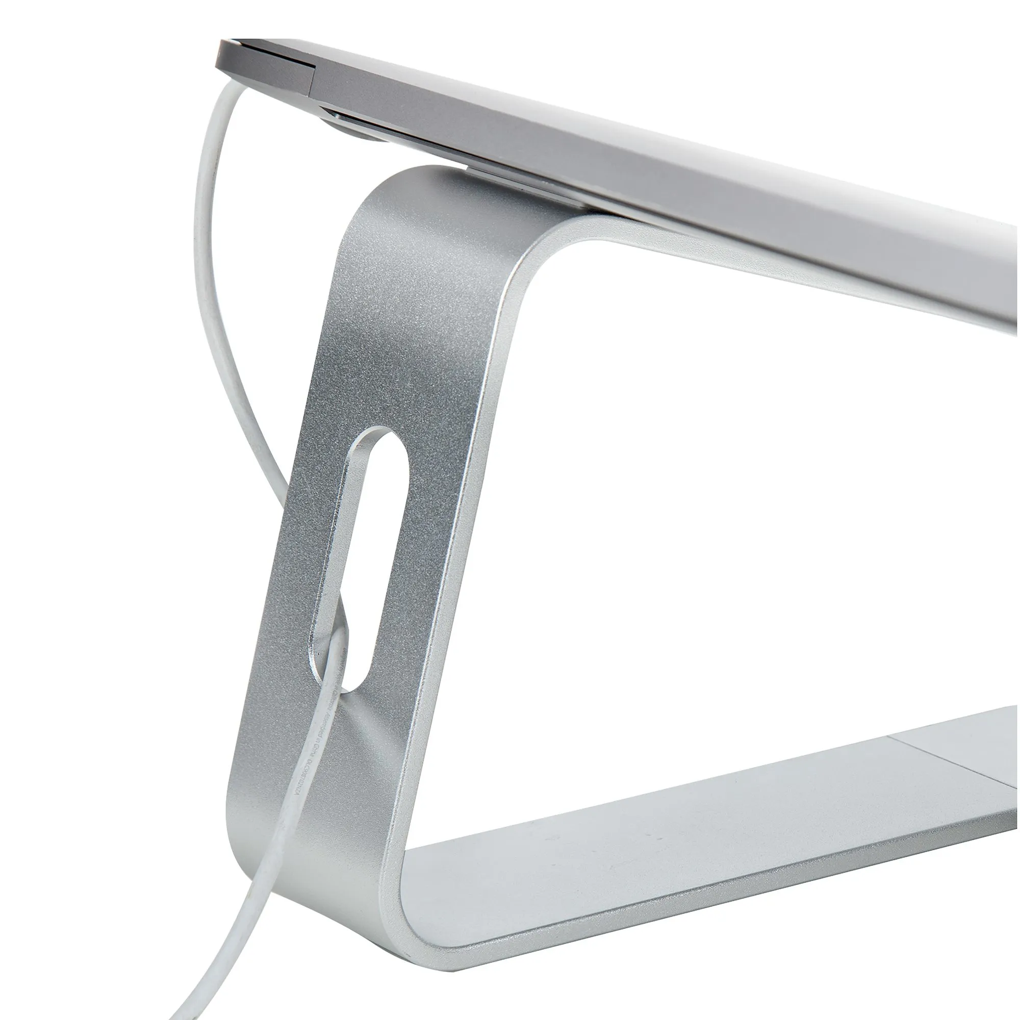 STARTECH.COM Laptop Stand for Desk Supports 5kg/11lb Aluminum/Silver Ergonomic Laptop Riser Portable Laptop Holder Angled Stand
