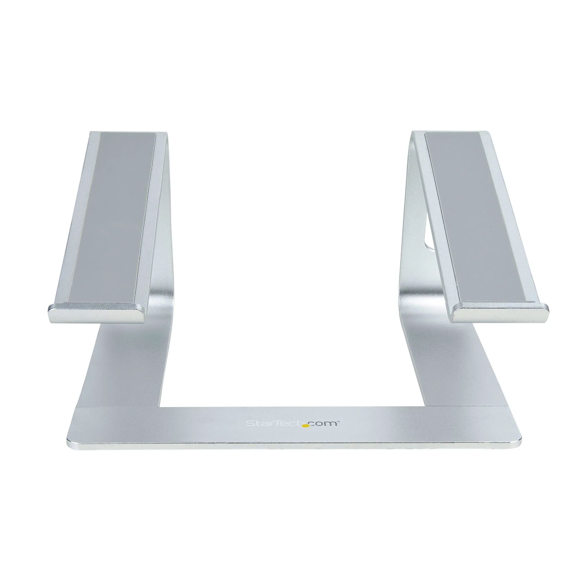 STARTECH.COM Laptop Stand for Desk Supports 5kg/11lb Aluminum/Silver Ergonomic Laptop Riser Portable Laptop Holder Angled Stand