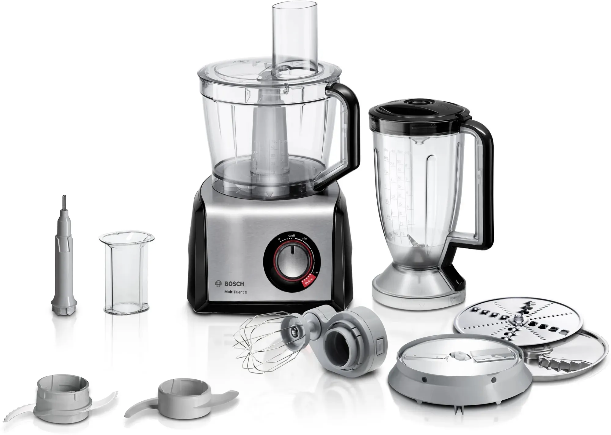 Bosch MultiTalent 8 MC812M814 Food Processor 1250 W 3.9 L - Black/Stainless Steel