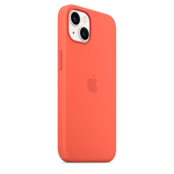 Apple iPhone 13, MagSafe -silikonikuori, Nectarine