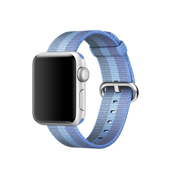 Apple Watch 42 mm punottu nailonranneke - saimaansininen