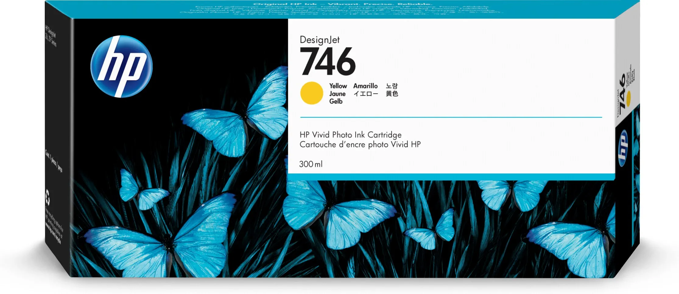 HP 746 300-ml Yellow Ink Cartridge