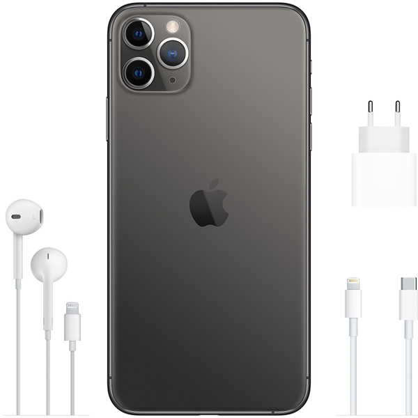 Renoverad iPhone 11 Pro Max 256 GB - mobiltelefon, Rymdgr&aring; (Utm&auml;rkt skick)