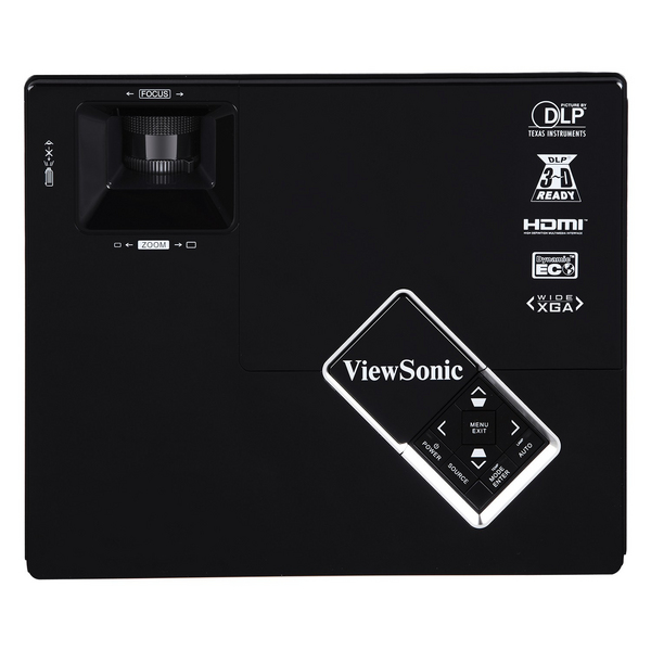 VIEWSONIC PJD5533W DLP projector 3Dready 3000 ANSILumens WXGA 1280x800 15000:1 HDMI 2xRGB in 1xRGB out 1xS-Video 1xComposite 2.1KG