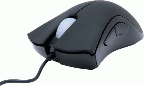 Razer DeathAdder optinen(IR) hiiri, 3500dpi,USB,musta/sininen