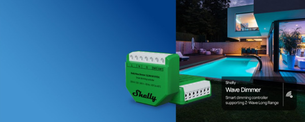 Shelly Wave Dimmer LR - smart dimming controller