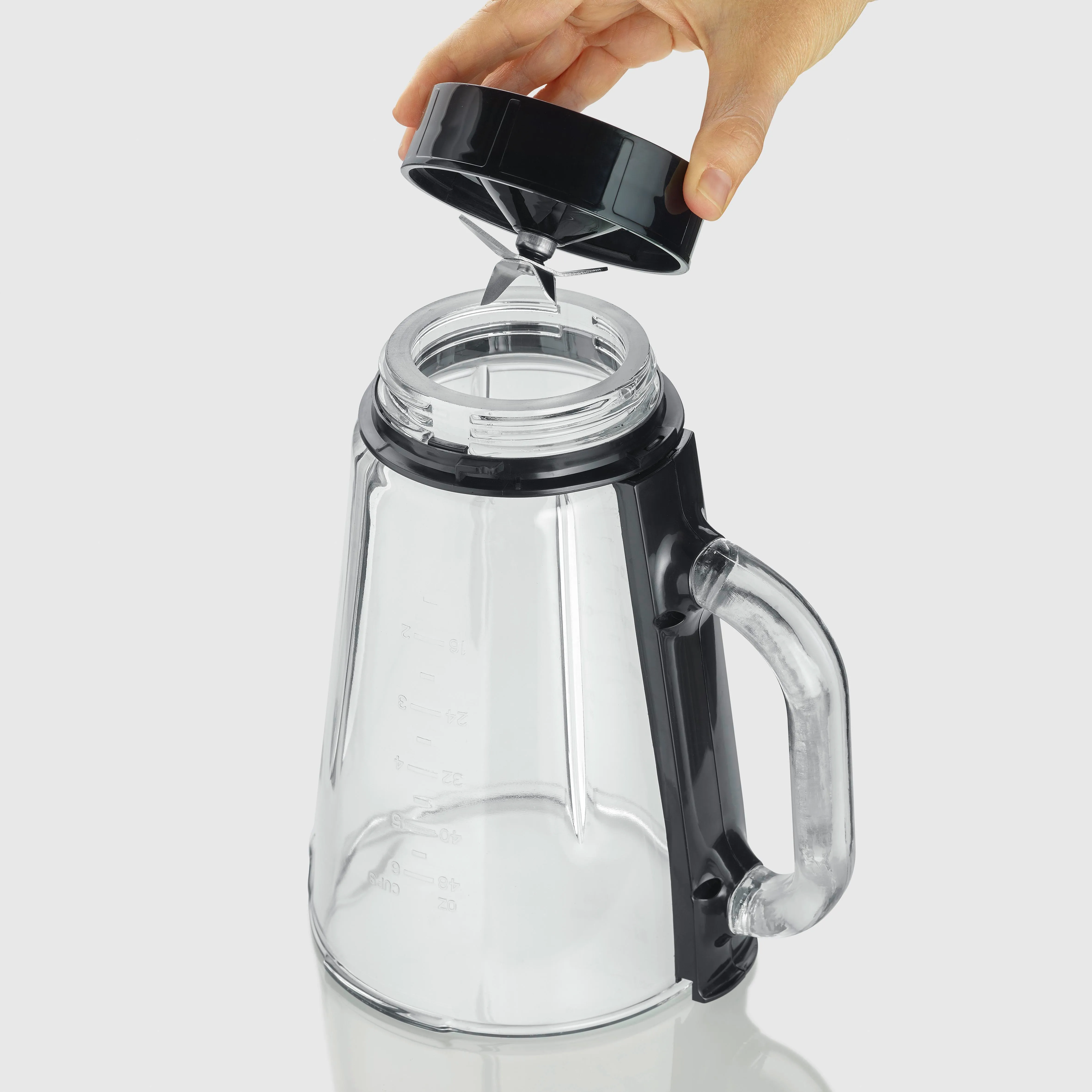 SEVERIN SM3724 600W 1.5L Blender, Black, Clear