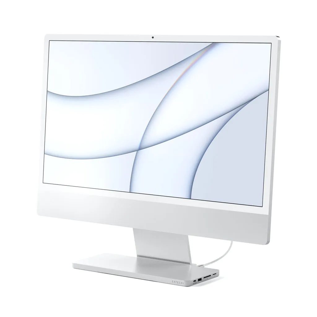 Satechi USB-C Slim Dock for the 24" iMac - dock station, Silver