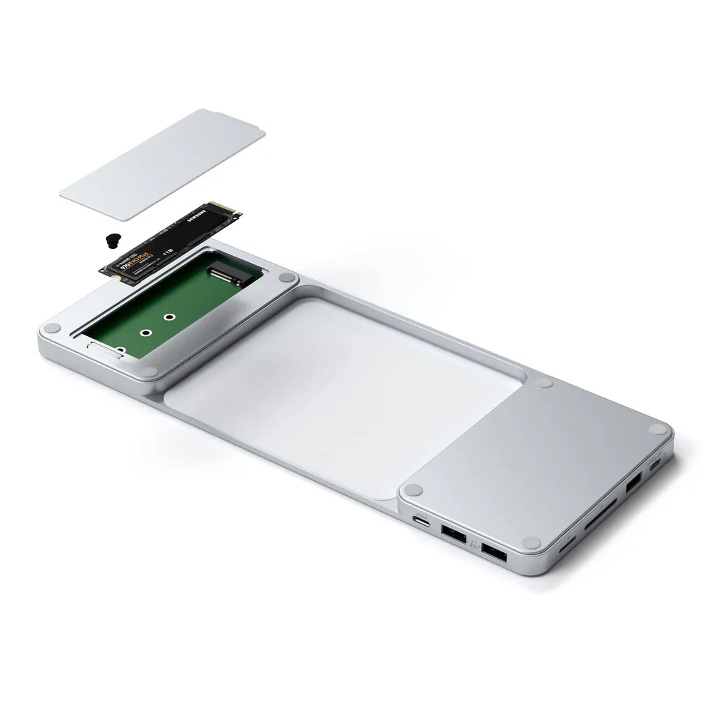 Satechi USB-C Slim Dock for the 24&quot; iMac -telakka, Hopea