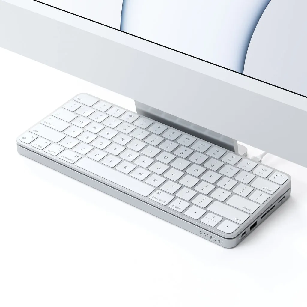 Satechi USB-C Slim Dock for the 24&quot; iMac -telakka, Hopea