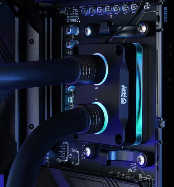 Thermal Grizzly DeltaMate Quick Disconnect Male - M Custom Cooling, Matt Nickel