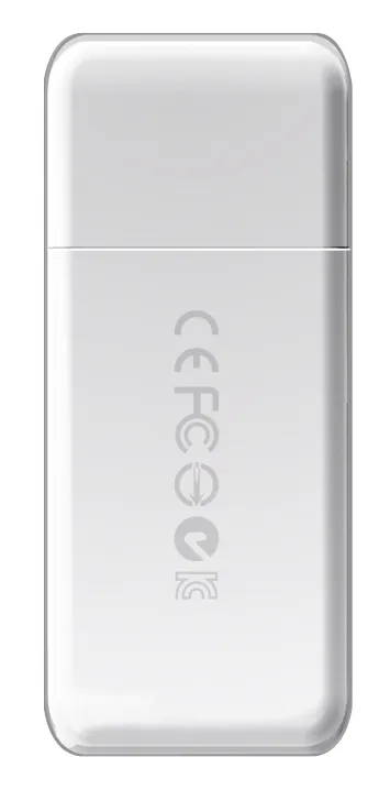 Transcend RDF5 USB 3.1 Kortinlukija, Valkoinen (2-in-1)
