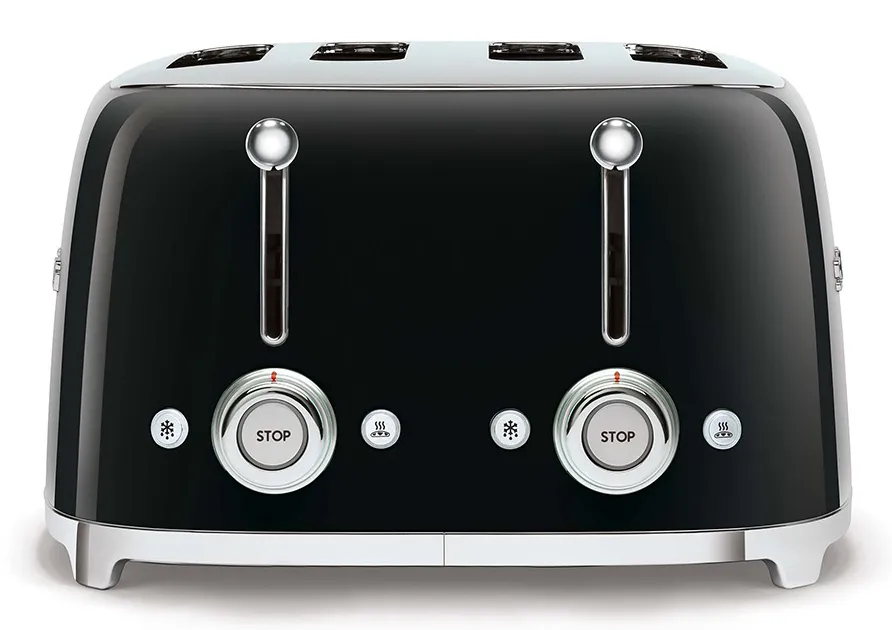 Smeg 50's Style - toaster, 4 slice(s),  Black