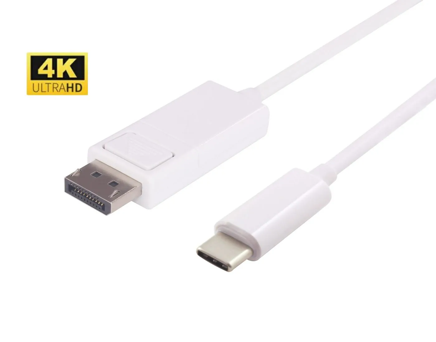 MicroConnect USB-C &ndash; DisplayPort - cable, 2 m, White