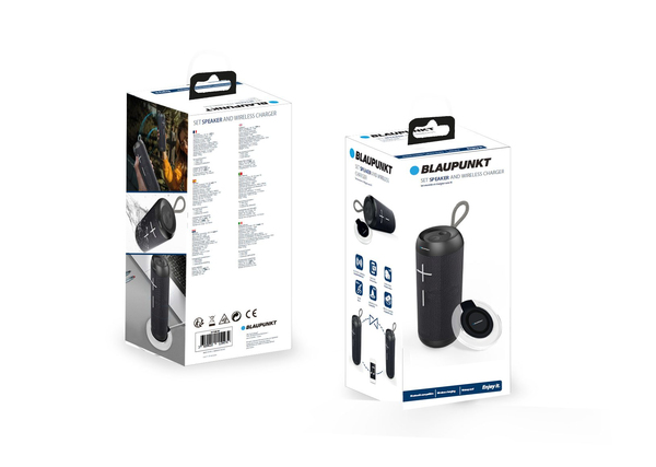 Blaupunkt BLP 1900 Speaker BT 14W IPX6 wireless charge Black