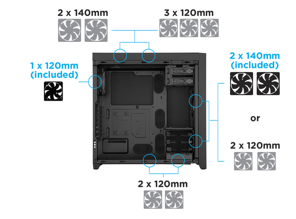 Corsair Obsidian 450D Mid ATX No PSU