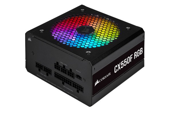 Corsair CX Series RGB CX550F 550W - PSU, 80 Plus Bronze
