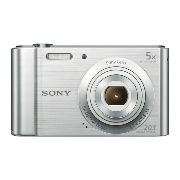 SONY DSCW800S digital camera 20M CCD 28mm 5x IS 2.7inch 720p silver