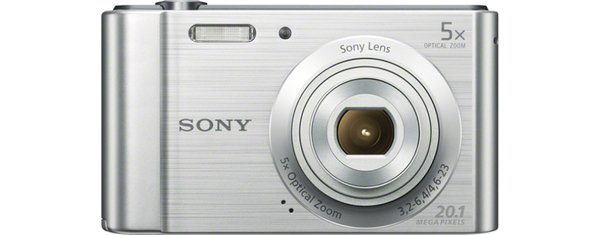 SONY DSCW800S digital camera 20M CCD 28mm 5x IS 2.7inch 720p silver