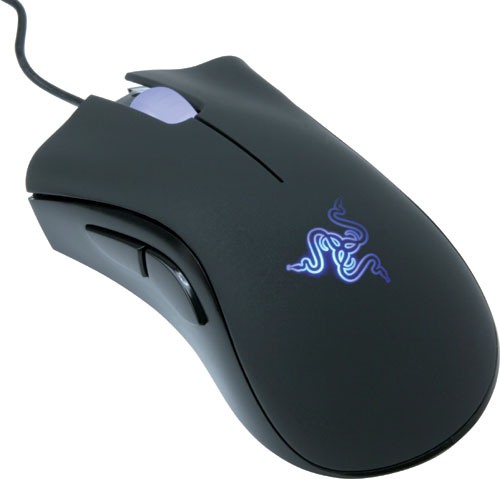 Razer DeathAdder optinen(IR) hiiri, 3500dpi,USB,musta/sininen