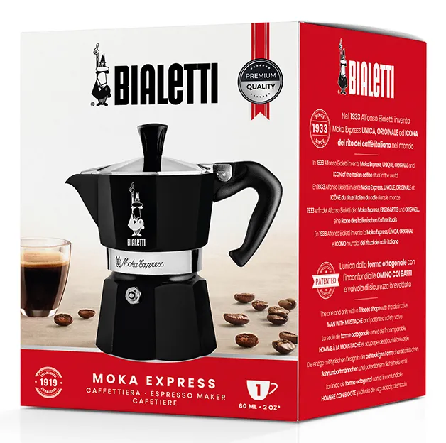 Bialetti Moka Express 1TZ - espressomachine, Nera