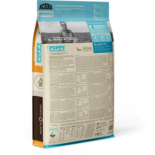 Acana Heritage Puppy Small Breed, Dry food for dogs, Grain Free, 2kg