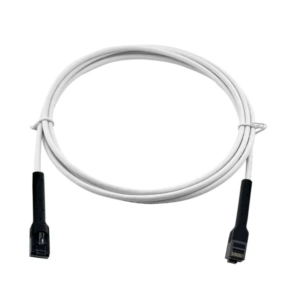 Deltaco Cat6a U/UTP RJ45 2m -verkkokaapeli, valkoinen