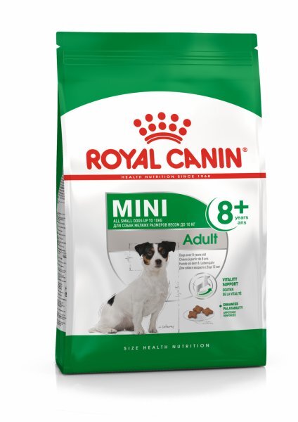 Royal Canin Mini Adult 8+, Koiran kuivaruoka, Senior, 8 kg