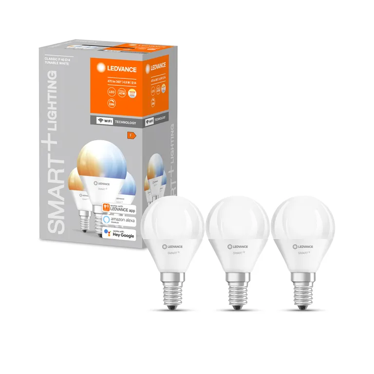 Ledvance SMART+ mi-ba 40W/2700-6500 fr E14 WiFi 3 pack - C
