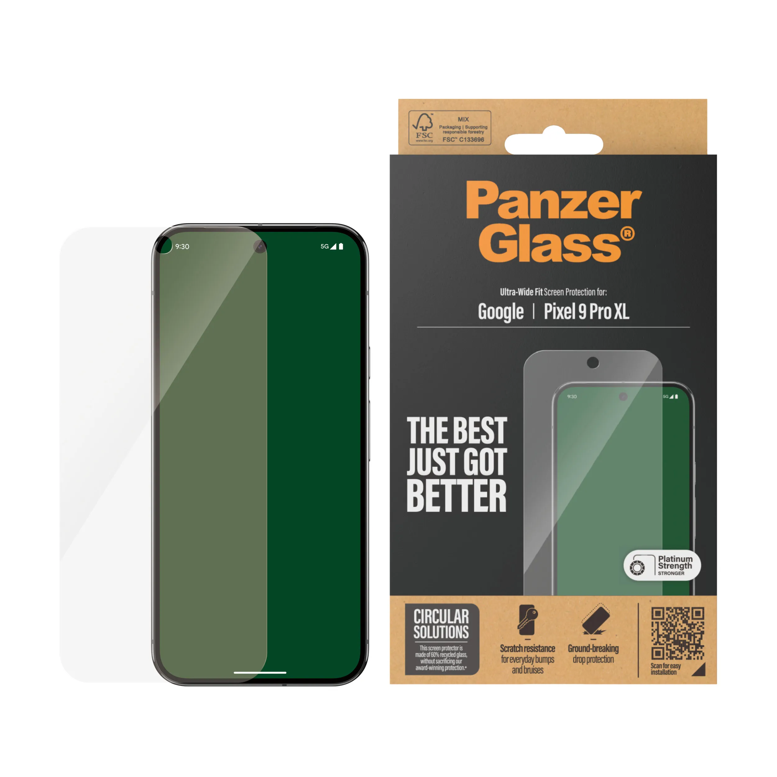 PanzerGlass Ultra-Wide Fit Google Pixel 9 Pro XL - Screen Protector PanzerGlass Ultra-Wide Fit Google Pixel 9 Pro XL - Screen Protector
