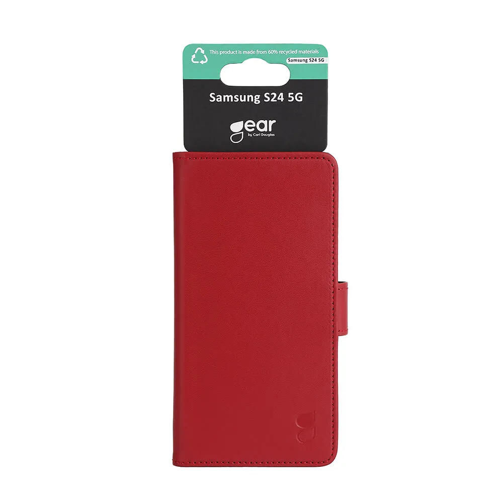 GEAR Wallet, Galaxy S24 - Wallet Case, Red