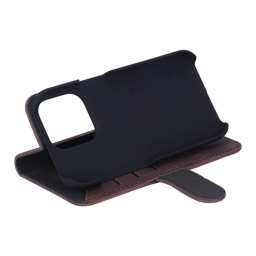 GEAR Wallet, iPhone 12 / 12 Pro - pl&aring;nboksfodral, Brun