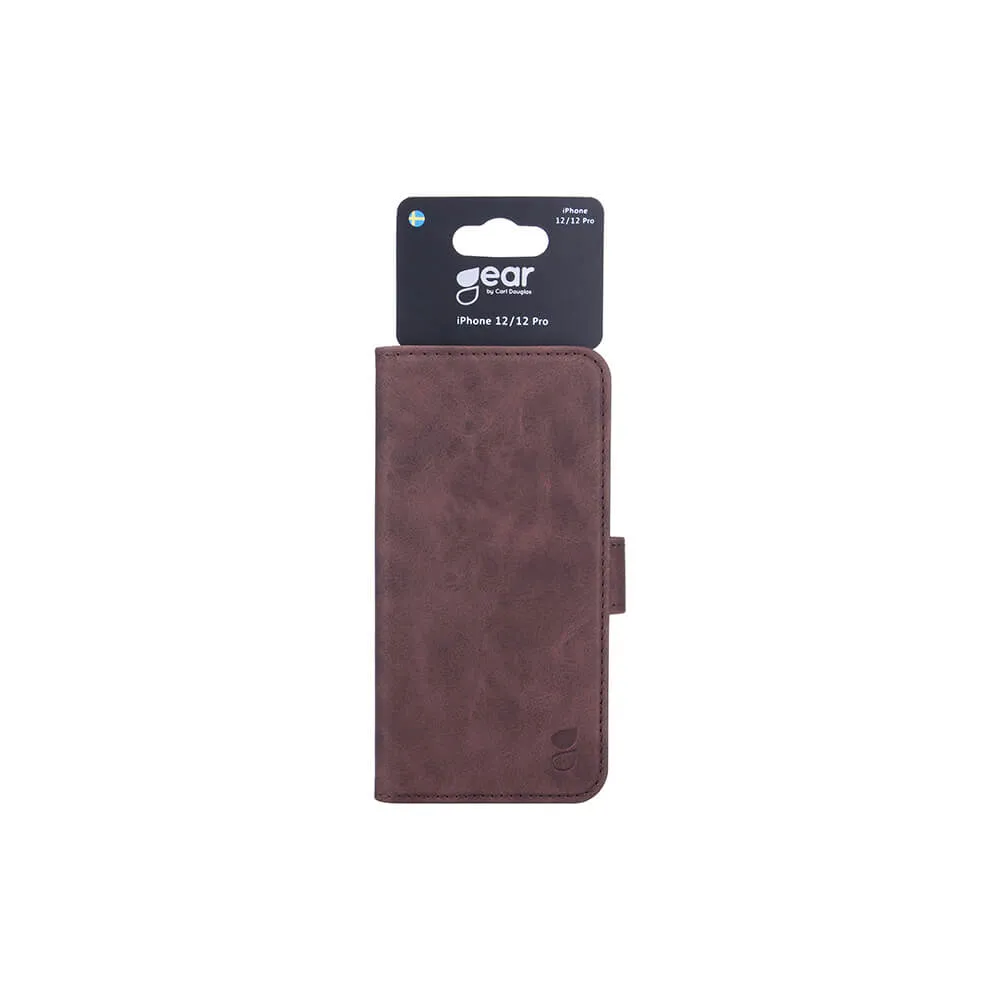 GEAR Wallet, iPhone 12 / 12 Pro - Wallet Case, Brown
