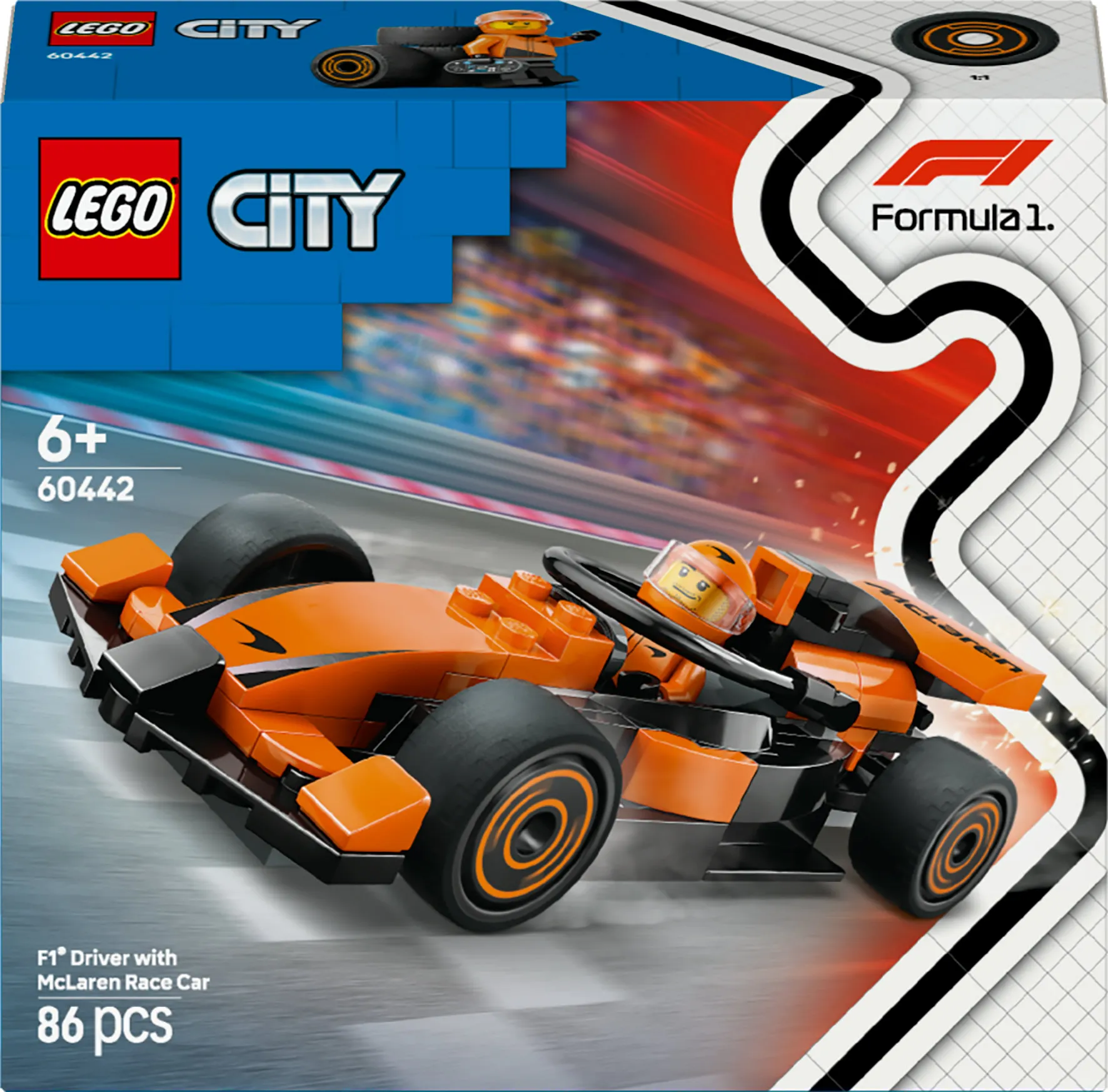 LEGO City F1-förare och McLaren racerbil 60442