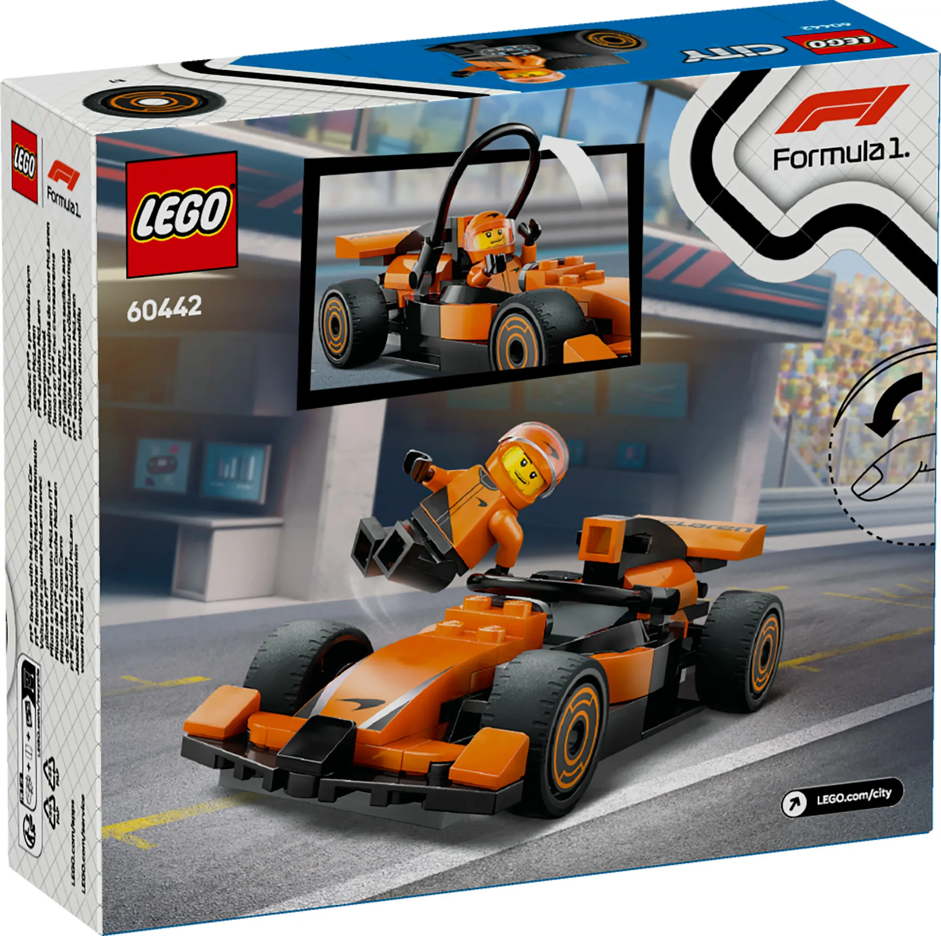 LEGO City F1-f&ouml;rare och McLaren racerbil 60442