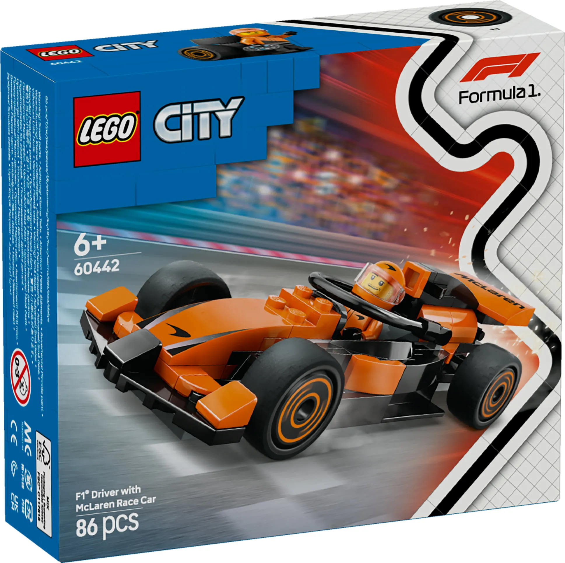 LEGO City F1-f&ouml;rare och McLaren racerbil 60442