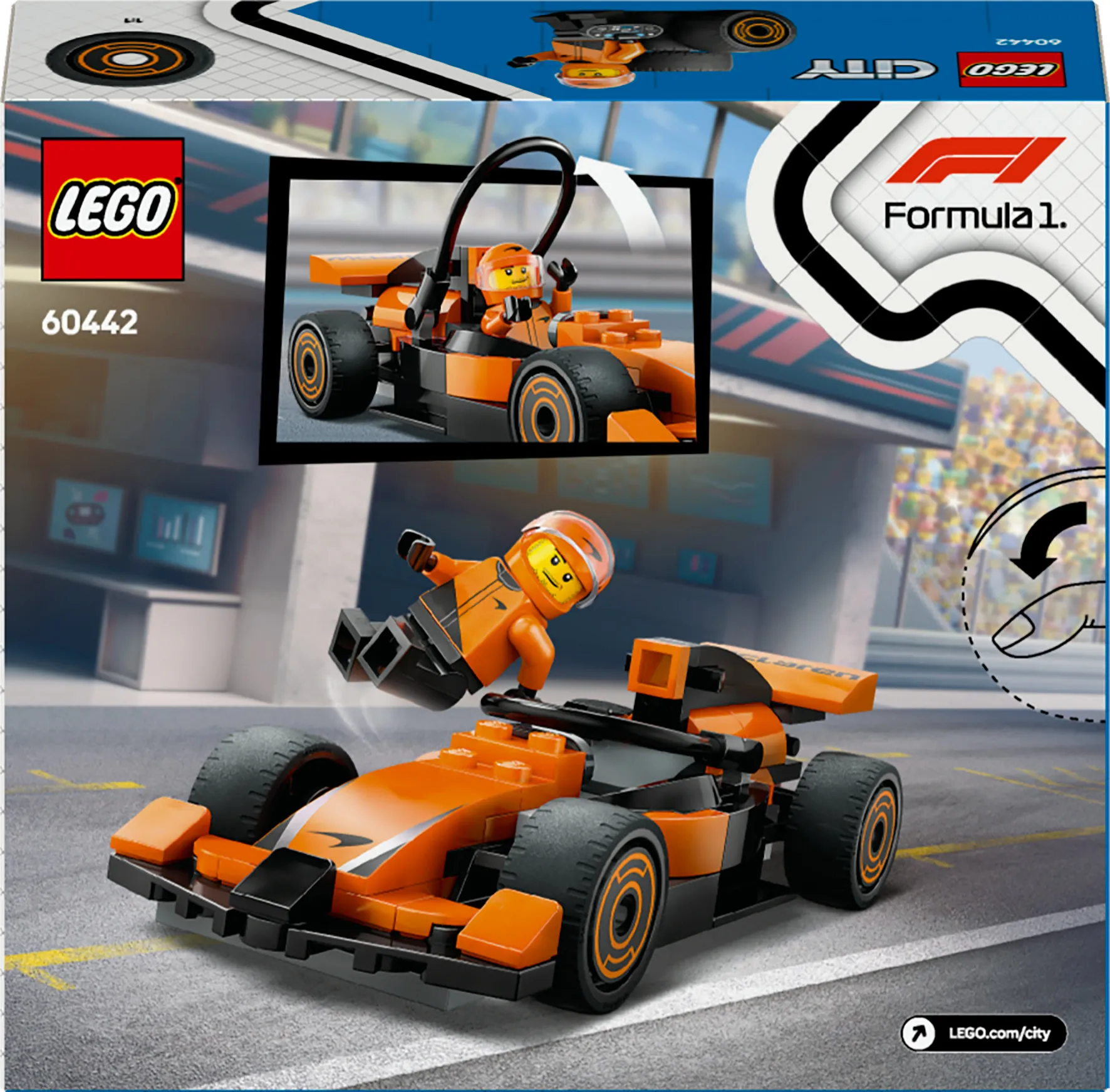 LEGO City F1-f&ouml;rare och McLaren racerbil 60442
