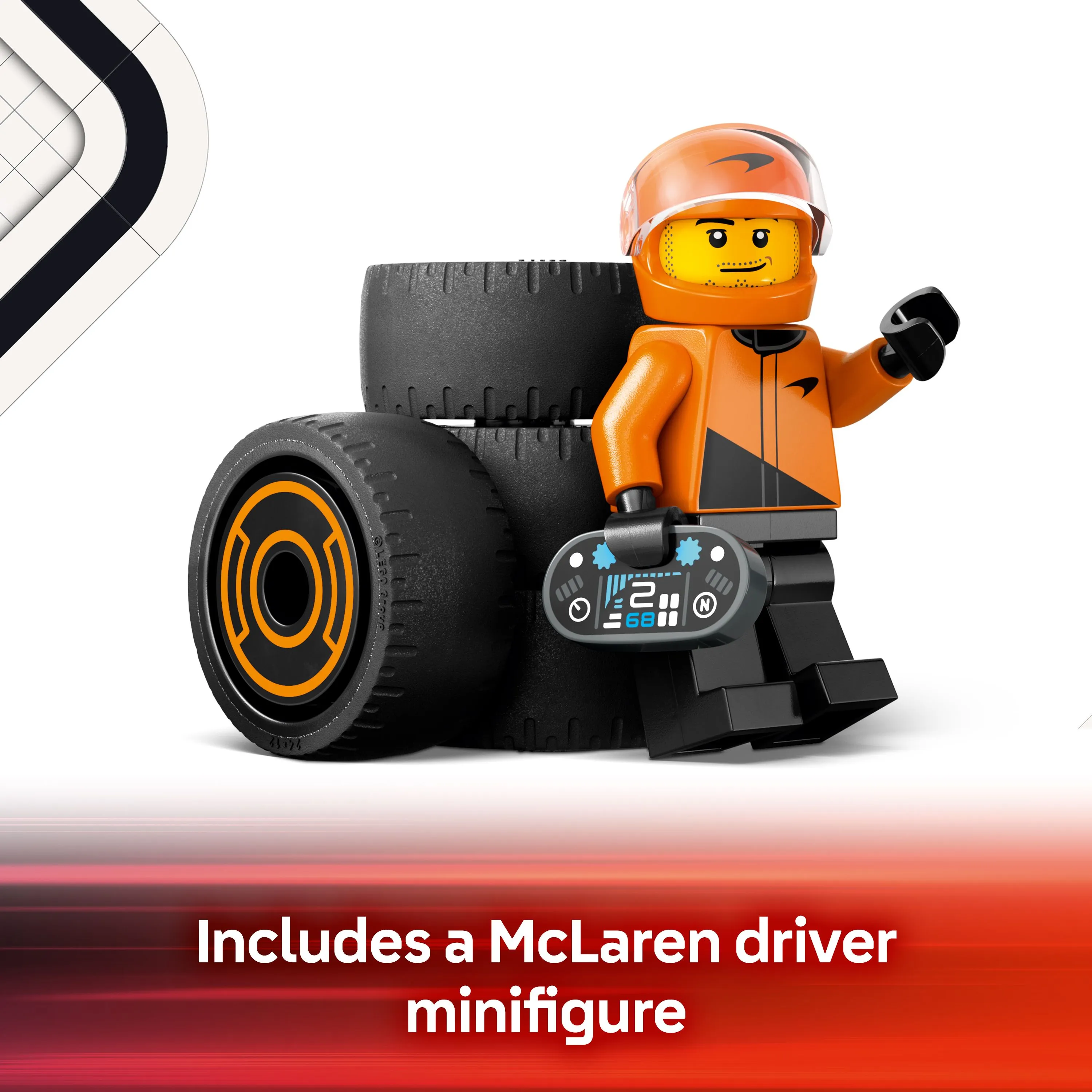 LEGO City F1-f&ouml;rare och McLaren racerbil 60442