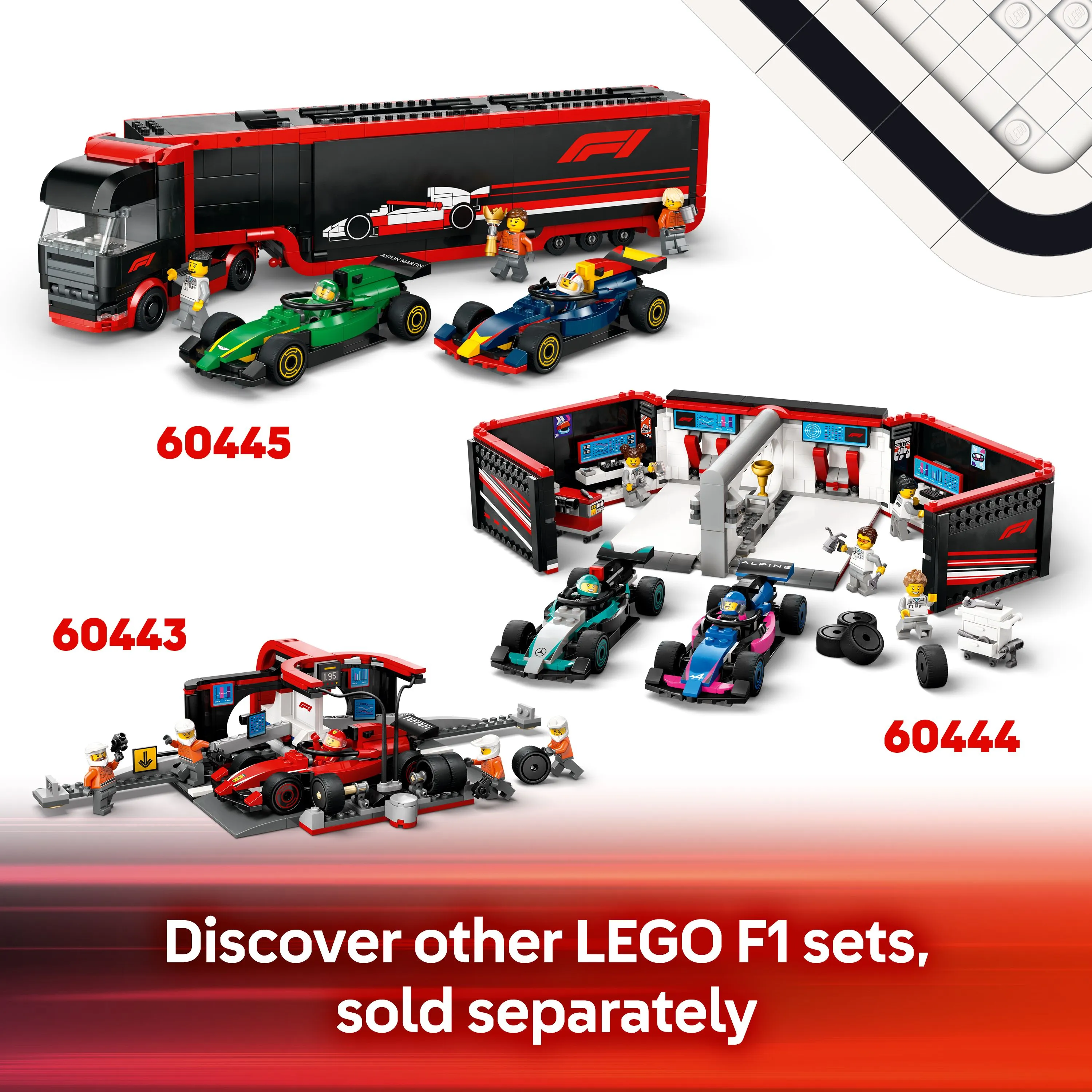 LEGO City F1-f&ouml;rare och McLaren racerbil 60442