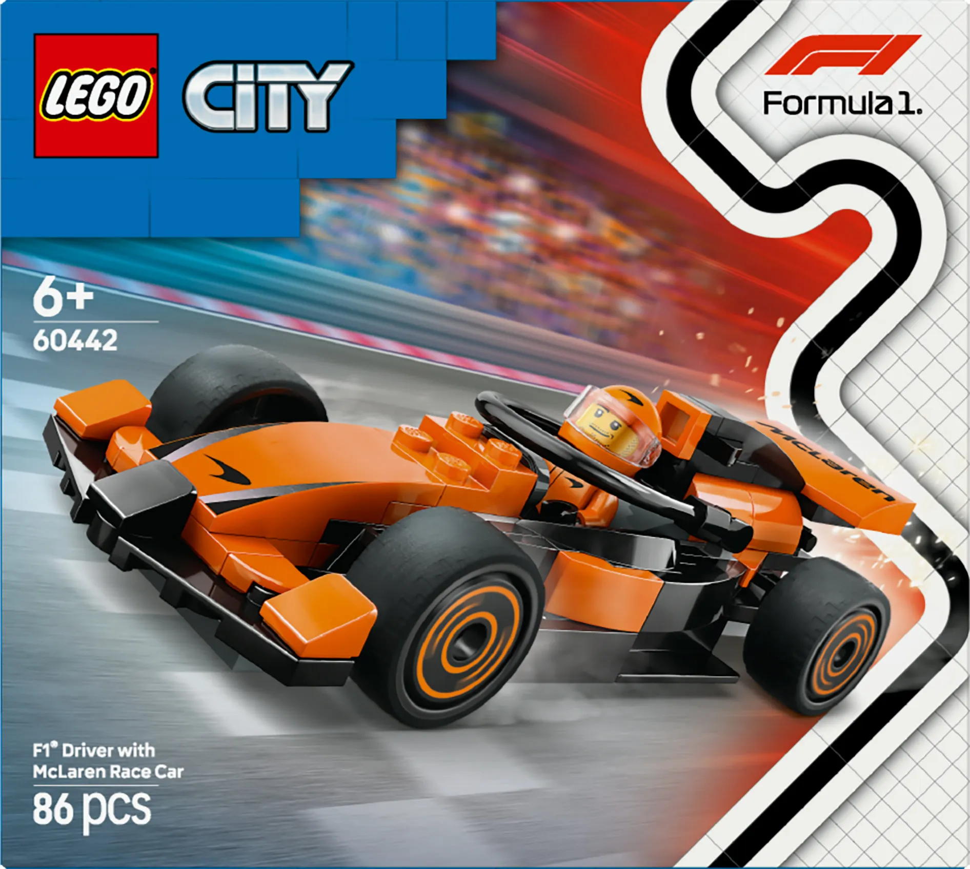 LEGO City F1-förare och McLaren racerbil 60442