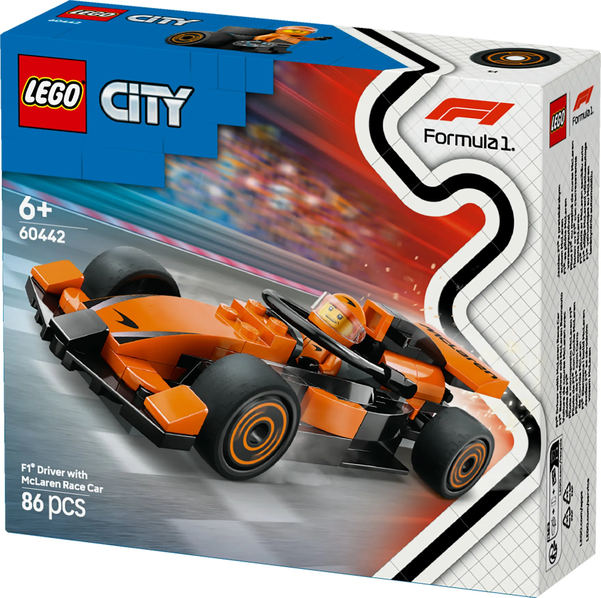 LEGO City F1-f&ouml;rare och McLaren racerbil 60442