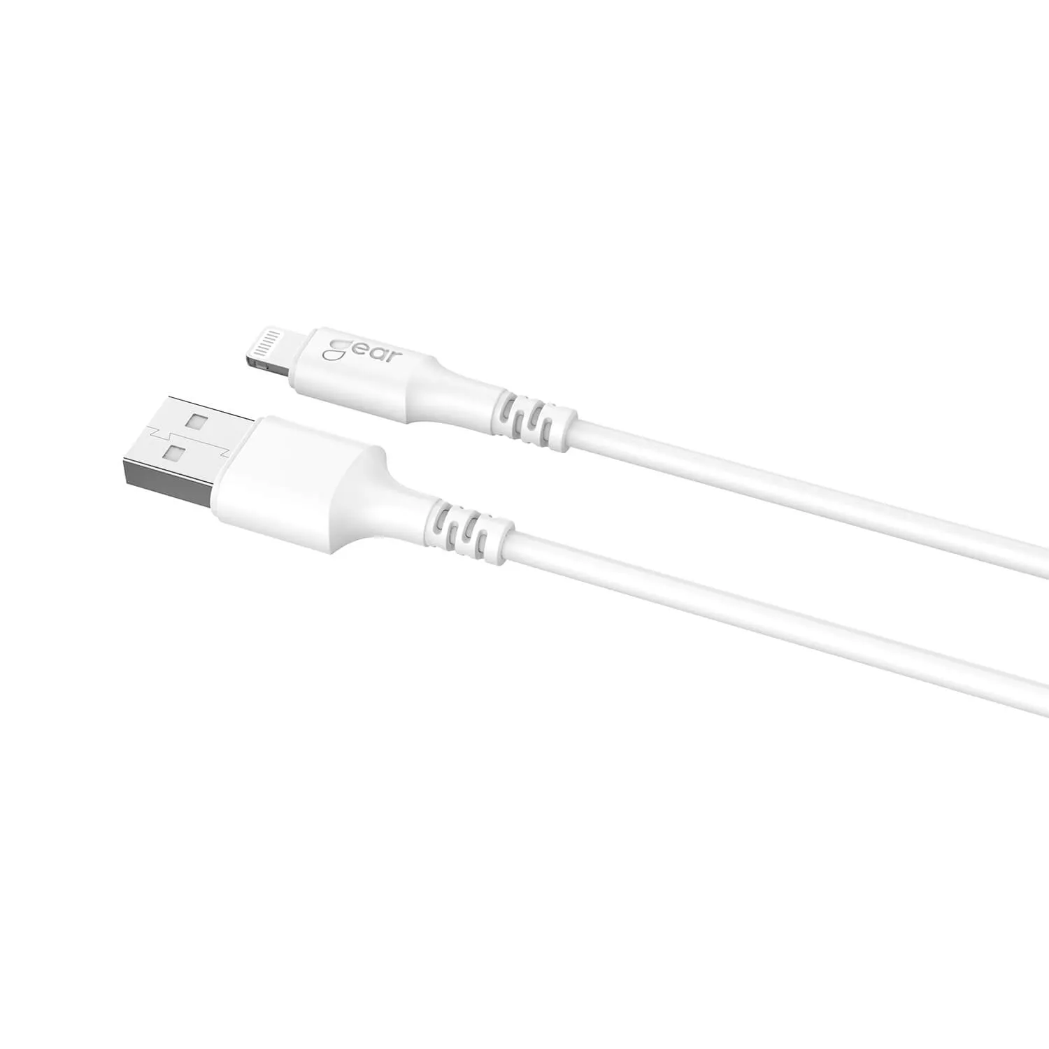 GEAR USB-A to Lightning cable, 2 m, White