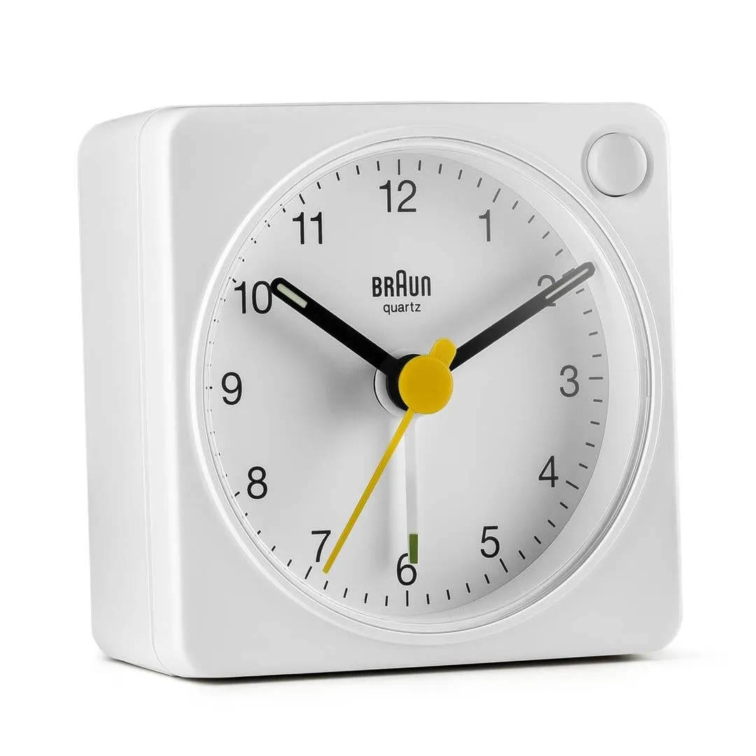 Braun BC 02 XW Analog v&auml;ckarklocka - Vit