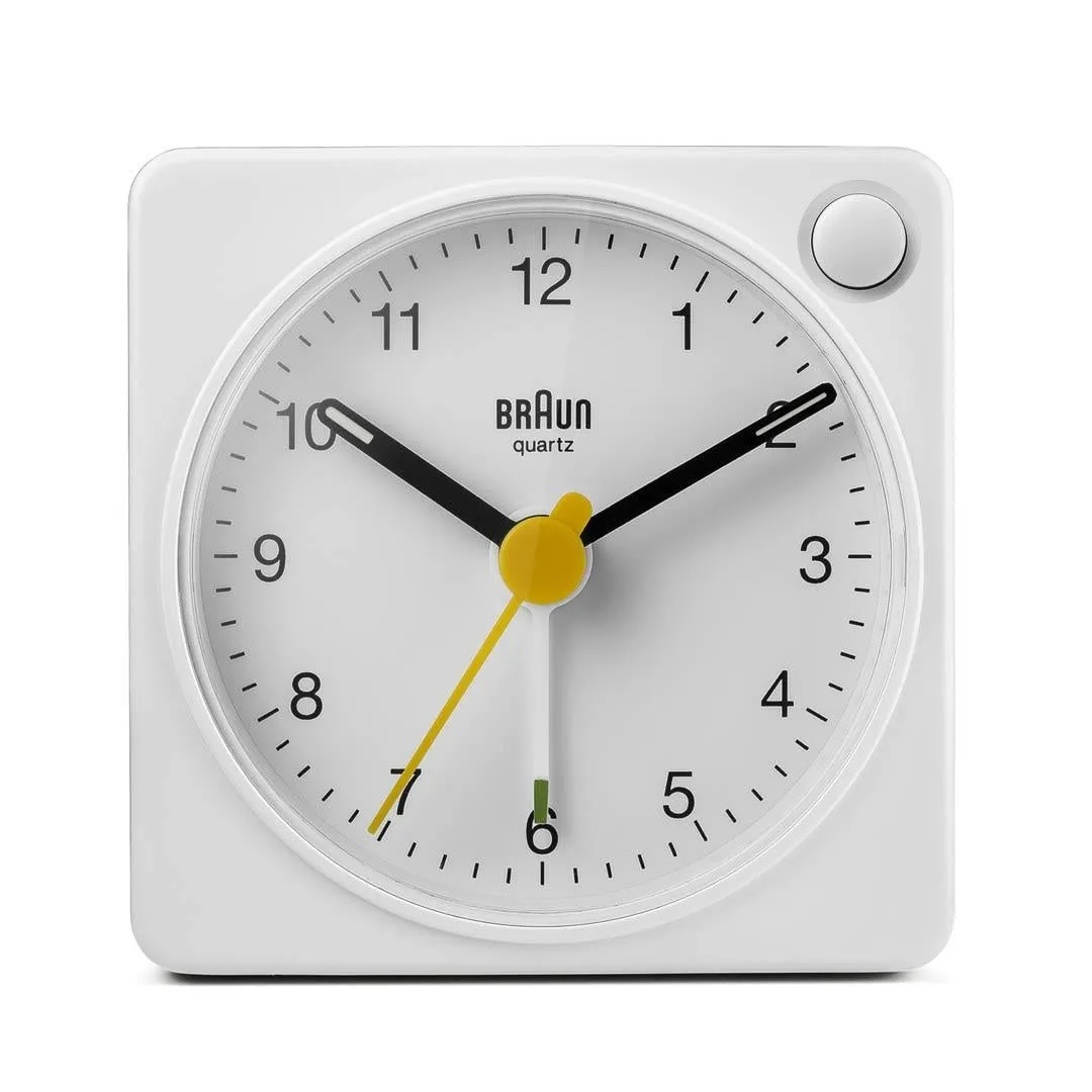 Braun BC 02 XW Analog v&auml;ckarklocka - Vit